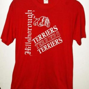 Vtg 80s/90s Hillsborough High School Terriers T-shirt