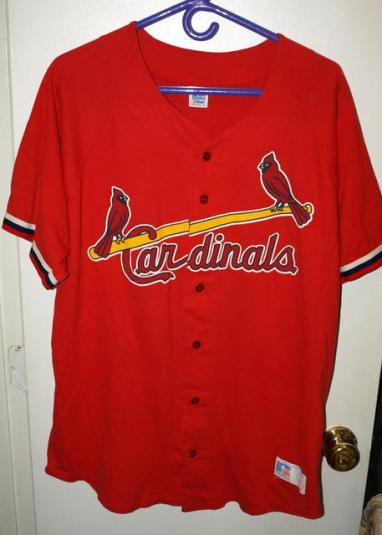 Vintage St Louis Cardinals Ron Gant Button Jersey Shirt