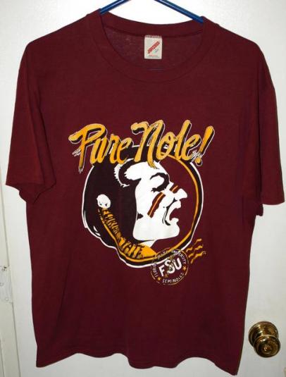 Vintage 1991 Florida State Seminoles Pure Nole T-shirt