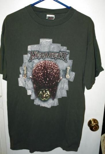 Vintage 1995 Megadeth North American Tour/Concert T-shirt