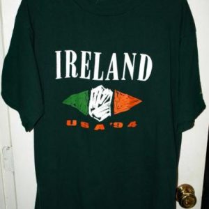 Vintage Umbro 1994 World Cup Ireland Bhoys In Green T-shirt