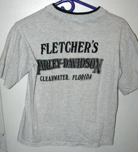 Vintage 90th Anniversary Harley Davidson Fletchers T-shirt