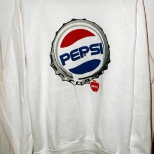 Vtg 80s W/Tags NOS Jerzees 50/50 Pepsi Cola NYC Sweatshirt
