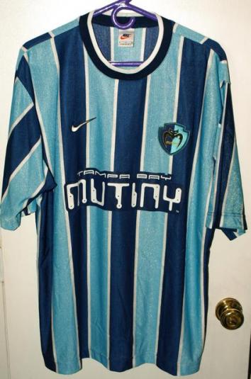 Vintage 90s Nike MLS Tampa Bay Mutiny Blank Jersey