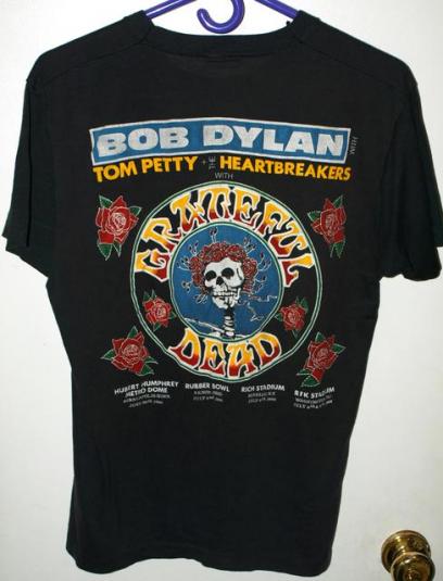 Vtg Bob Dylan Tom Petty Grateful Dead Tour/Concert T-shirt