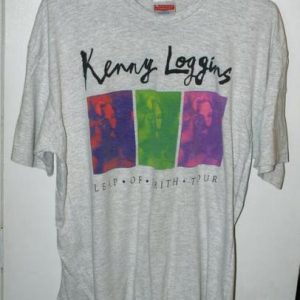 Vintage 90s Kenny Loggins Leap of Faith Tour/Concert T-shirt