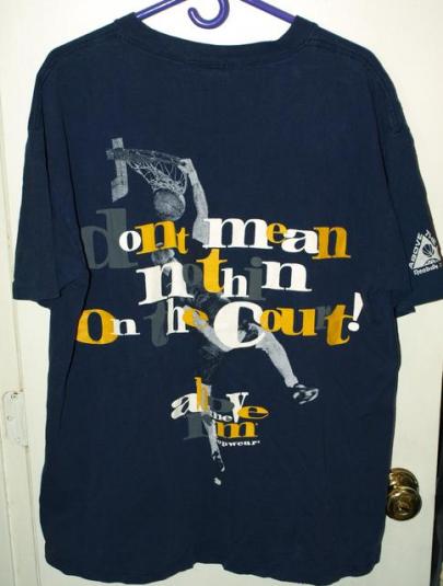 Vtg Reebok Above The Rim Dont Mean Nuthin On The Court Tee