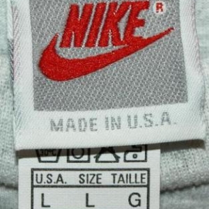 Vintage Near Mint Nike Grey/Gray Tag Just Do It T-shirt