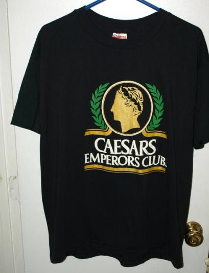 Vintage 80s/90s Caesars Emperors Club Las Vegas T-shirt