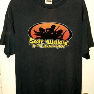 Vintage 90s Scott Weiland Action Girls 12 Bar Blues T-shirt