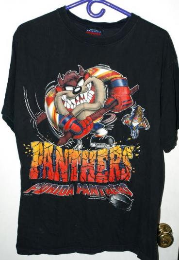 Vintage 90s Florida Panthers Taz Devil NHL Hockey T-shirt