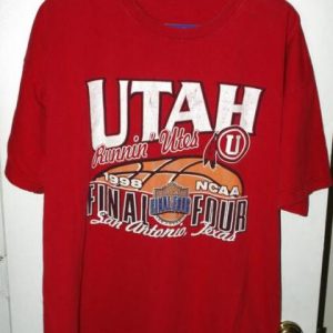 Vintage 1998 Utah Utes Final Four Basketball Tournament Tee