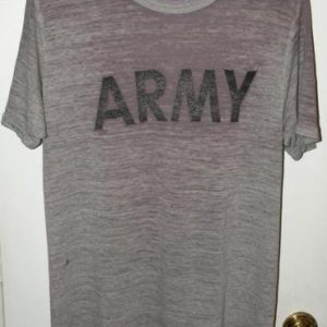Vintage 80s Champion Distressed Super Thin Army T-shirt