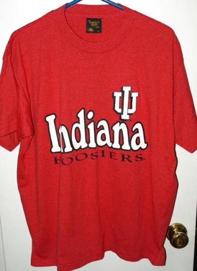 Vintage 90s Indiana Hoosiers Striped T-shirt