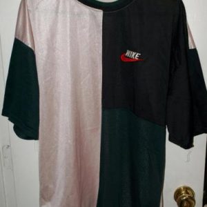 Vintage Nike Grey/Gray Tag Blank Soccer Style Mesh Jersey