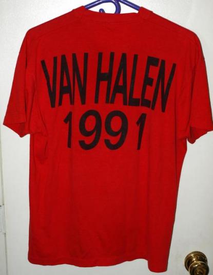 Vintage Van Halen For Unlawful Carnal Knowledge Tour T-shirt