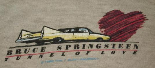 Vtg Bruce Springsteen Tunnel Of Love Tour/Concert T-shirt