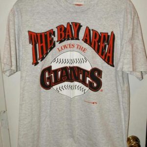 Vintage Nutmeg Tampa Bay Area Loves The Giants T-shirt