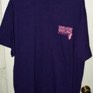Vintage 80s/90s Jerzees Hang Loose Hawaii Gecko Neon T-shirt