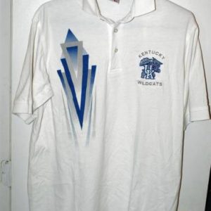 Vintage 90s Bike University Kentucky Wildcats Polo Shirt