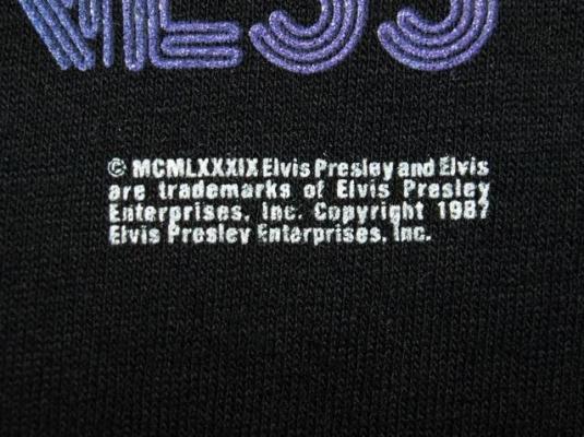 Vintage 80s Elvis Presley Taking Care Of Business T-shirt