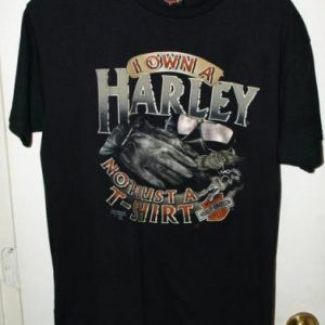 Vtg 1991 Harley Davidson 3D Emblem Fort Worth Texas T-shirt