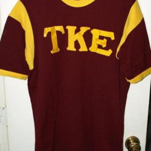 Vintage 70s Tau Kappa Epsilon DC Gimp Nylon Ringer T-shirt
