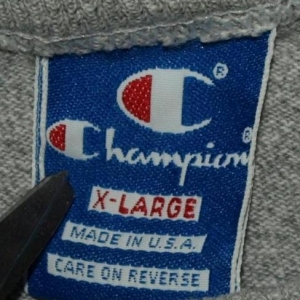 Vtg 80s/90s Champion Notre Dame Cotton/Rayon T-shirt