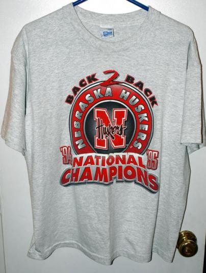 Vtg 1995 Salem Nebraska Cornhuskers National Champs T-shirt