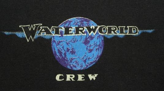 Vintage 90s Waterworld Movie Film Crew Hawaii T-shirt