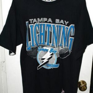 Vtg Logo 7 NHL Tampa Bay Lightning Inaugural Season T-shirt