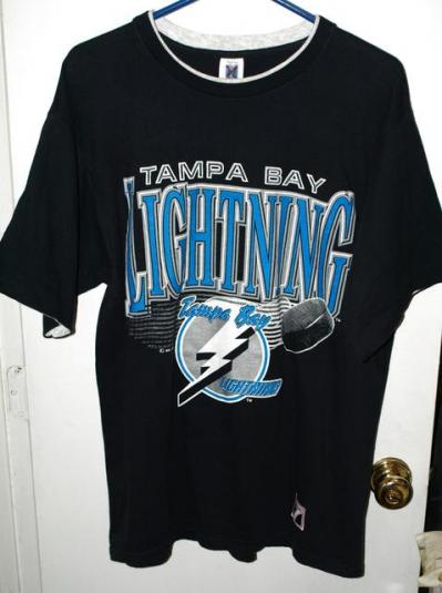 Vtg Logo 7 NHL Tampa Bay Lightning Inaugural Season T-shirt