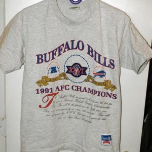 Vintage 90s Nutmeg Buffalo Bills Super Bowl XXVI T-shirt