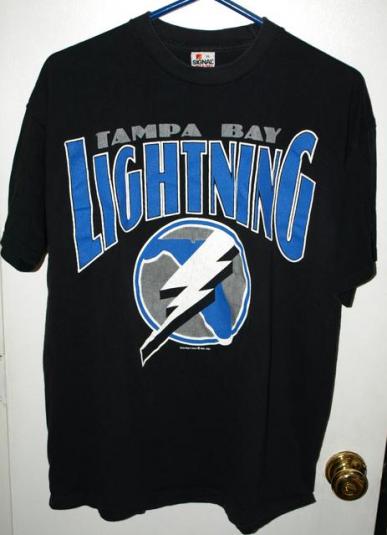 Vintage 1991 Tampa Bay Lightning Inaugural Season T-shirt