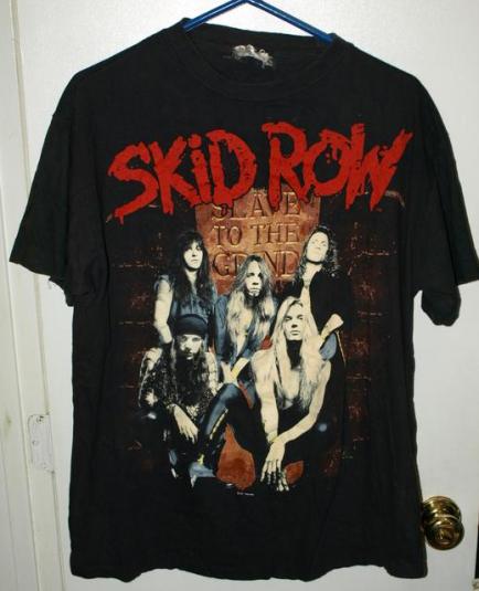 Vintage 90s Skid Row Slave To The Grind Tour T-shirt