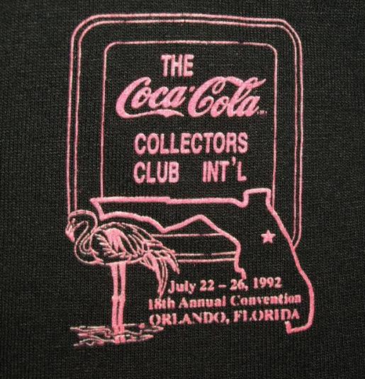 Vtg 90s Coca Cola/Coke Collectors Club Convention T-shirt