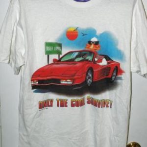 Vintage 80s Hot Cotton Outer Limits Duck Ferrari T-shirt