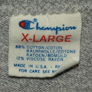 Vtg Champion Cotton Rayon Michigan St Block Letter T-shirt