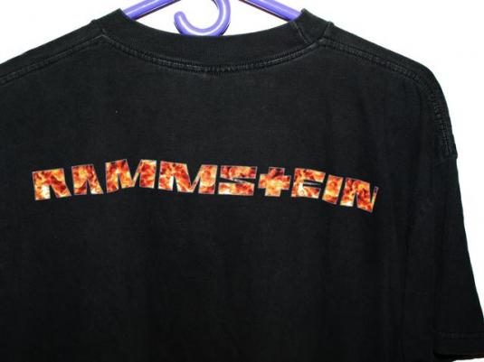 Vintage 90s Blue Grape Rammstein Burning Man T-shirt