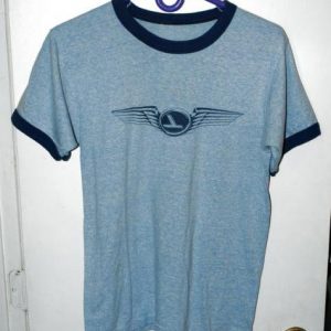 Vtg 80s/90s Triblend Rayon Eastern Airlines Logo T-shirt
