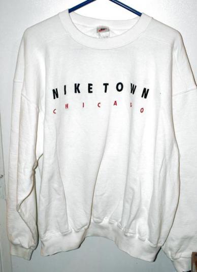 Vintage Nike Town Chicago White Tag Made in USA Sweatshirt
