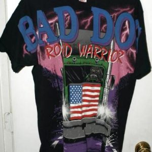Vintage 90s Bad Dog Road Warrior All Over Print T-shirt