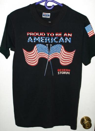 Vintage 90s US Navy Desert Storm Proud American T-shirt