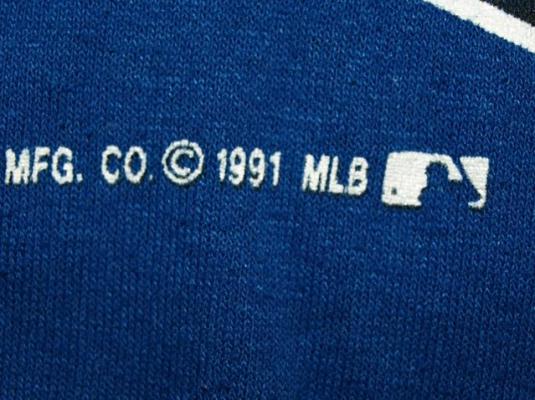 Vintage 1991 50/50 Trench Los Angeles Dodgers T-shirt
