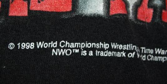 Vintage 1998 NWO Red Run With The Wolfpac T-shirt
