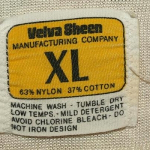 Vintage 70s Velva Sheen Northeastern Huskies Jersey Shirt