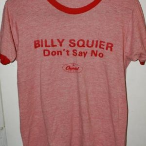 Vintage 1981 Billy Squier Don't Say No Promo Ringer T-Shirt