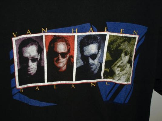 Vintage 90s Van Halen Balance World Tour Concert T-shirt