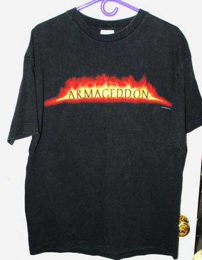 Vintage 90s Armageddon Movie Heads Up Promo T-shirt