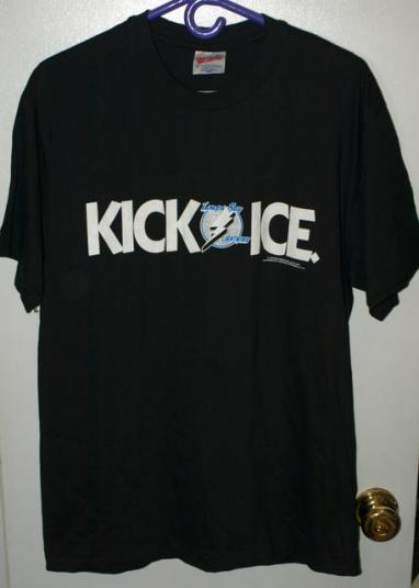 Vintage 90s Near Mint Tampa Bay Lightning Kick Ice T-shirt